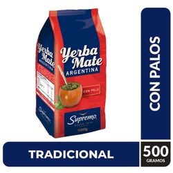 Yerba Mate Argentina Supremo Bolsa 500 g