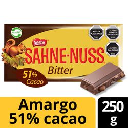 Chocolate Bitter Sahne Nuss 51% Cacao 250 g