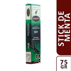 Chocolate Amargo Baronie Sticks con Menta 75 g