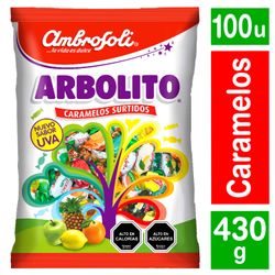 Caramelos Arbolito Surtido Bolsa 430 g 100 un.