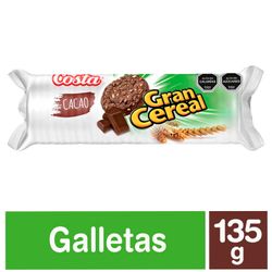 Galletas Gran Cereal Fibra de Cacao 135 g