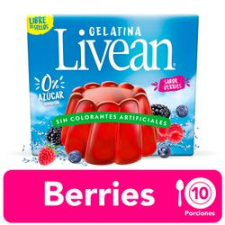 Gelatina Livean Sin Azúcar Berries 20 g