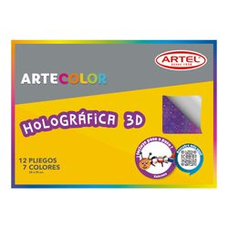 Papel holográfico 12 pliegos