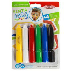 Pintura Facial Infantil 6 Colores + 4 Años
