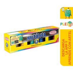 Témpera Artel metálica 6 colores 15 cc