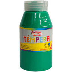 Témpera Artel verde claro 250 ml