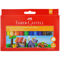 Plasticina de Colores Faber-Castell 12 un.