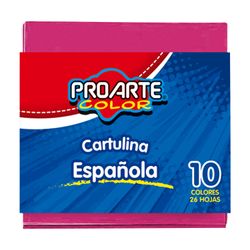 Cartulina española color 10 colores 26 un.