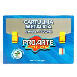 Cartulina metálica de colores 10 Pliegos