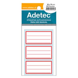 Etiquetas Adhesivas 30 un.