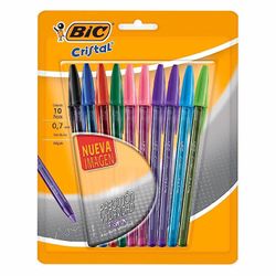 Bolígrafo Bic Cristal 10 un.