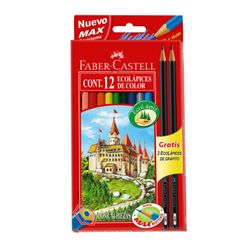 Lápices de Colores Faber-Castell Largos 12 un.