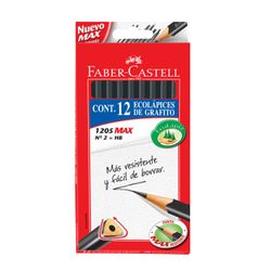 Lápiz Grafito Faber-Castell HB N°2 - 12 un.