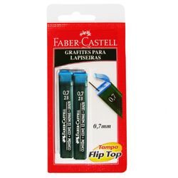 Minas para Portaminas Faber-Castell HB 0.7 mm 2 Tubos de 12 Minas