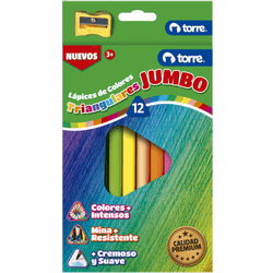 Lápices de Colores Triangulares Jumbo