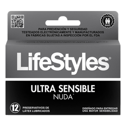 Preservativos LifeStyles Nuda 12 un.