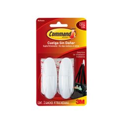 Gancho 3M Command Oval Mediano 2 un.