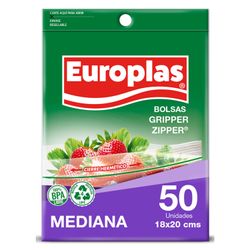 Bolsas Herméticas Europlas Pequeñas 50 un. 18 x 20 cm