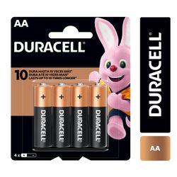 Pilas Duracell AA 4 un.