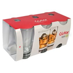 Set 6 Vasos Altos Cristar Whisky 325 cc