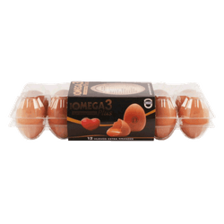 Huevos Omega3 Grandes Color Plus 12 un.