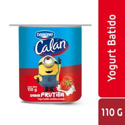 Yogurt Batido Calán Semidescremado Frutilla 110 g