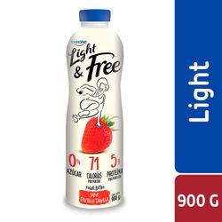 Yogurt Batido Danone Light & Free Frutilla 900 g