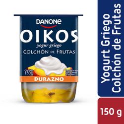 Yogurt Griego Danone Oikos Colchón de Durazno 150 g