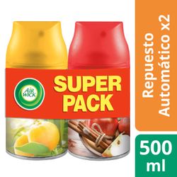Pack 2 un. Desodorante Ambiental Air Wick Freshmatic Recarga 500 ml