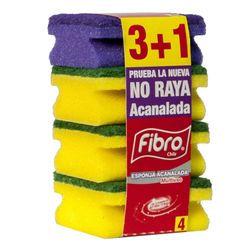 Esponja Fibro Activ Acanalada 3 un.