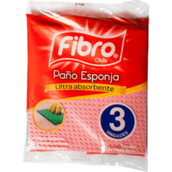 Paño Esponja Fibro 3 un.