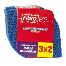 Esponja Fibro Pro Multiusos Azul 3 un.