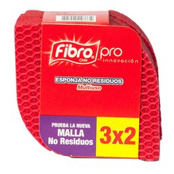 Esponja Fibro Pro Multiusos Rosa 3 un.