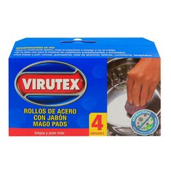 Mago Pads Virutex con Jabón 4 un.