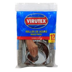 Mago Pads Virutex Sin Jabón 12 un.