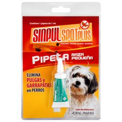 Pipeta Antiparasitaria Perro Sinpul Pequeños 1 ml