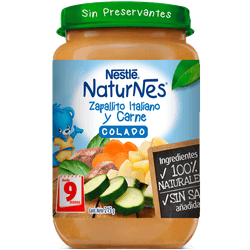 Colado Naturnes Zapallito Italiano y Carne 215 g
