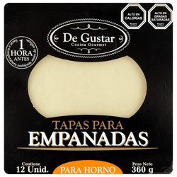 Tapas Empanadas Degustar para Horno 360 g 12 un.