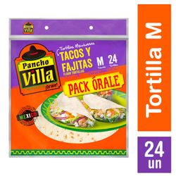 Tortillas Mexicanas Pancho Villa m 600 g 24 un.