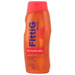 Talco Desodorante para Pies Fittig Acción Cobre 200 g