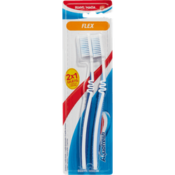 Cepillo de Dientes Aquafresh Flex Cuello Flexible Suave 2 un.