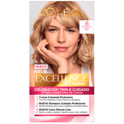 Coloración Excellence Tono 8 Rubio Claro
