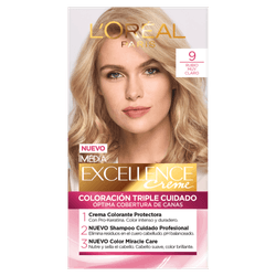 Coloración Excellence Tono 9 Rubio Muy Claro