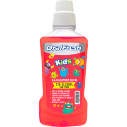 Enjuague Bucal Oral Fresh Kids Sabor Tuti Fruti 250 ml