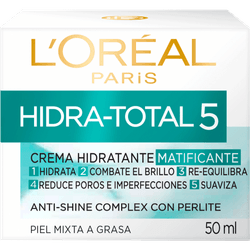 Crema Facial Día L’Oréal Hidra Total 5 Hidratante Matificante 50 ml