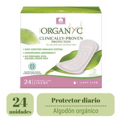 Protectores Diarios Organyc Ultradelgados 24 un.