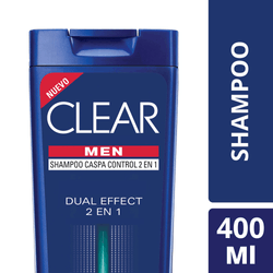 Shampoo Clear Limpieza Diaria 2 en 1 - 400 ml