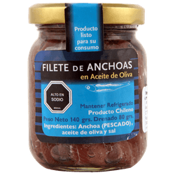 Filetes de Anchoas En Aceite de Oliva 140 g