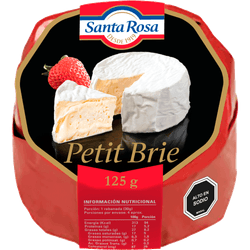 Queso Brie Santa Rosa Envasado Trozo 125 g
