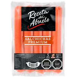 Salchichas Receta del Abuelo Premium 250 g 5 un.